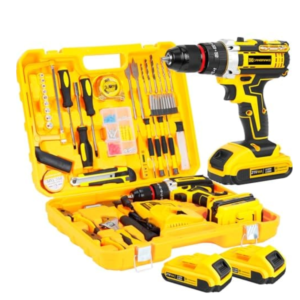 ET DE TALADRO 2 BATERIAS 24 PZ AMARILLO EXPLOIT