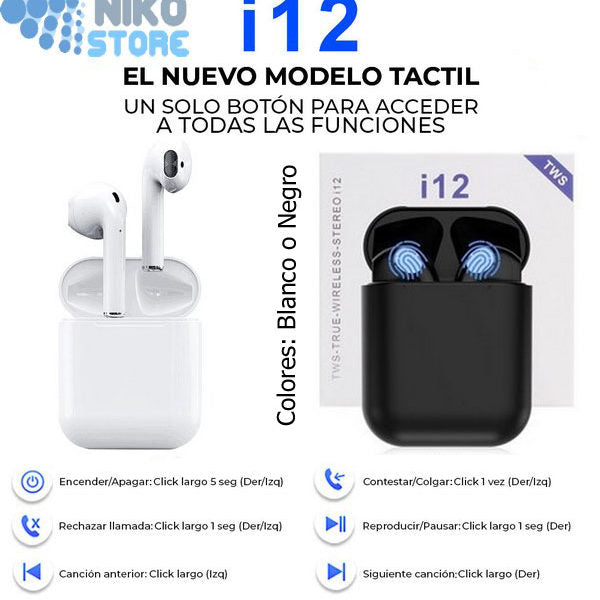 AUDIFONOS I12